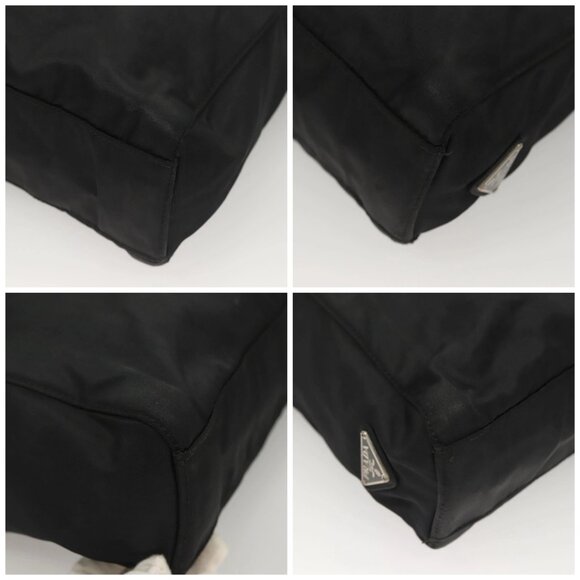 PRADA Hand Bag Nylon Black Clear Auth - Picture 16 of 16